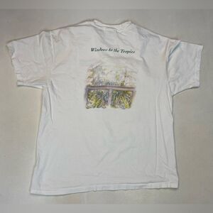 VINTAGE Fairchild Tropical Garden Miami Graphic T-shirt Men XL Single Stitch 90s